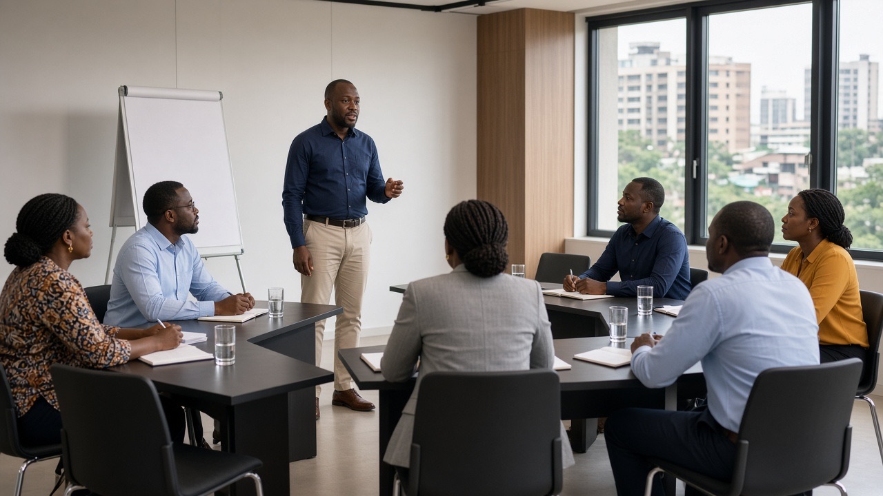 Corporate training workshop